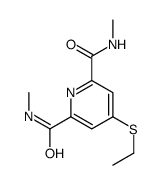 4-ethylsulfanyl-2-N,6-N-dimethylpyridine-2,6-dicarboxamide Structure