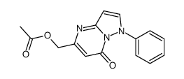 (7-oxo-1-phenylpyrazolo[1,5-a]pyrimidin-5-yl)methyl acetate Structure