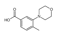 4-METHYL-3-MORPHOLIN-4-YL-BENZOIC ACID Structure