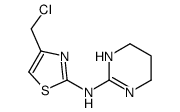 4-(chloromethyl)-N-(1,4,5,6-tetrahydropyrimidin-2-yl)-1,3-thiazol-2-amine Structure