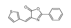 2-phenyl-4-(thiophen-3-ylmethylidene)-1,3-oxazol-5-one Structure