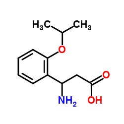 3-Amino-3-(2-isopropoxyphenyl)propanoic acid结构式