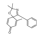 2,2,6-trimethyl-4-phenyl-1-oxa-3-azaspiro[4.5]deca-3,6,9-trien-8-one结构式