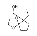 (9-ethyl-1,4-dioxaspiro[4.4]nonan-9-yl)methanol结构式