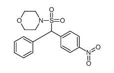 4-[(4-nitrophenyl)-phenylmethyl]sulfonylmorpholine Structure