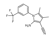 2-Amino-4,5-dimethyl-1-[3-(trifluoromethyl)phenyl]-1H-pyrrole-3-c arbonitrile结构式