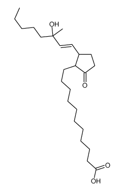 11-[2-(3-hydroxy-3-methyloct-1-enyl)-5-oxocyclopentyl]undecanoic acid结构式