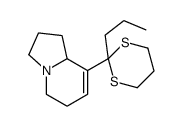 8-(2-propyl-1,3-dithian-2-yl)-1,2,3,5,6,8a-hexahydroindolizine Structure