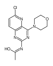 N-(6-chloro-4-morpholin-4-ylpyrido[3,2-d]pyrimidin-2-yl)acetamide结构式