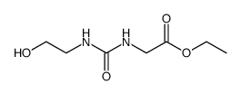N-(2-hydroxy-ethylcarbamoyl)-glycine ethyl ester Structure