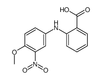 2-(4-methoxy-3-nitroanilino)benzoic acid结构式