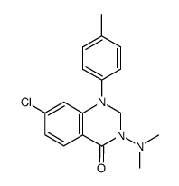7-Chloro-3-dimethylamino-1-p-tolyl-2,3-dihydro-1H-quinazolin-4-one结构式