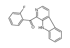 (2-fluorophenyl)-(9H-pyrido[3,4-b]indol-1-yl)methanone结构式