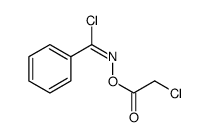 Benzenecarboximidoyl chloride, N-[(chloroacetyl)oxy]-, (E) Structure