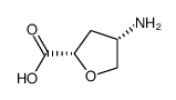 2-Furancarboxylicacid,4-aminotetrahydro-,cis-(9CI) structure