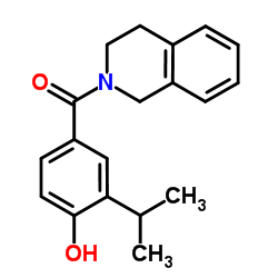3,4-Dihydro-2(1H)-isoquinolinyl(4-hydroxy-3-isopropylphenyl)methanone结构式
