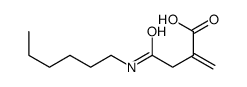 4-(hexylamino)-2-methylidene-4-oxobutanoic acid Structure