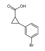 2-(3-溴苯基)环丙烷甲酸结构式