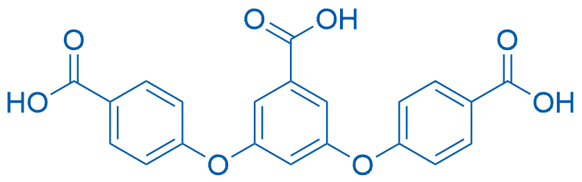 4,4’-((5-carboxy-1,3-phenylene)bis(oxy))dibenzoic acid Structure