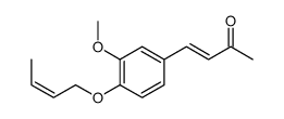 4-(4-but-2-enoxy-3-methoxyphenyl)but-3-en-2-one Structure