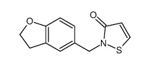 2-(2,3-dihydro-1-benzofuran-5-ylmethyl)-1,2-thiazol-3-one Structure