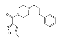 (5-methyl-1,2-oxazol-3-yl)-[4-(3-phenylpropyl)piperazin-1-yl]methanone Structure