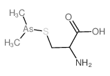 2-amino-3-dimethylarsanylsulfanyl-propanoic acid结构式