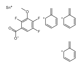 tribenzylstannyl 2,4,5-trifluoro-3-methoxybenzoate结构式