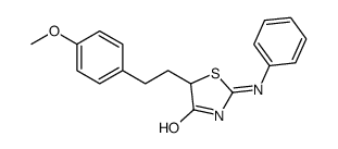 2-anilino-5-[2-(4-methoxyphenyl)ethyl]-1,3-thiazol-4-one Structure