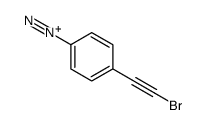 4-(2-bromoethynyl)benzenediazonium结构式