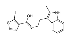 2-iodo-N-[2-(2-methyl-1H-indol-3-yl)ethyl]thiophene-3-carboxamide Structure