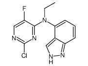 N-(2-chloro-5-fluoropyrimidin-4-yl)-N-ethyl-1H-indazol-4-amine Structure