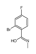2-溴-4-氟-N-甲基苯甲酰胺结构式