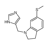 1-(1H-imidazol-5-ylmethyl)-6-methylsulfanyl-2,3-dihydroindole结构式
