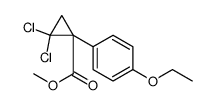 Cyclopropanecarboxylic acid, 2,2-dichloro-1-(4-ethoxyphenyl)-, methyl ester Structure