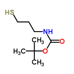 Carbamicacid,N-(3-mercaptopropyl)-,1,1-dimethylethylester structure