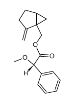 (2-methylenebicyclo[3.1.0]hexan-1-yl)methyl (2S)-2-methoxy-2-phenylacetate结构式