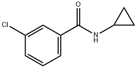 3-氯-N-环丙基苯甲酰胺结构式