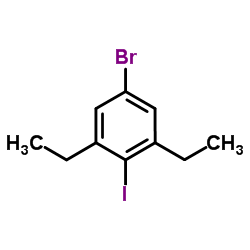 5-溴-1,3-二乙基-2-碘苯结构式