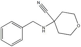 4-(benzylamino)-tetrahydro-2H-pyran-4-carbonitrile Structure