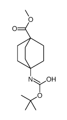 4-((叔丁氧羰基)氨基)双环[2.2.2]辛烷-1-羧酸甲酯结构式