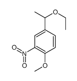 4-(1-ethoxyethyl)-1-methoxy-2-nitrobenzene Structure