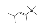 (E)-(4-methyl-2-penten-2-yl)trimethylsilane结构式