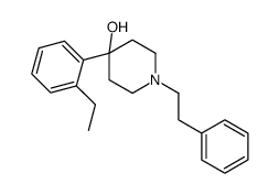 4-(2-ethylphenyl)-1-(2-phenylethyl)piperidin-4-ol结构式