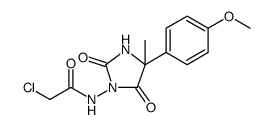 Acetamide, 2-chloro-N-[4-(4-methoxyphenyl)-4-methyl-2,5-dioxo-1-imidazolidinyl] Structure