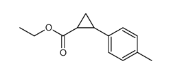 Cyclopropanecarboxylic acid, 2-(4-methylphenyl)-, ethyl ester结构式