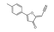 (2E)-2-[5-(4-methylphenyl)-3-oxofuran-2-ylidene]acetonitrile结构式