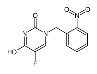 5-fluoro-1-[(2-nitrophenyl)methyl]pyrimidine-2,4-dione Structure