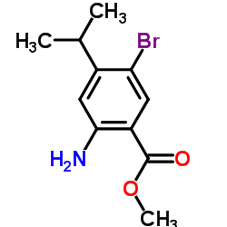 Methyl 2-amino-5-bromo-4-isopropylbenzoate Structure