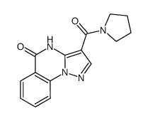 3-(pyrrolidine-1-carbonyl)pyrazolo[1,5-a]quinazolin-5(4H)-one结构式